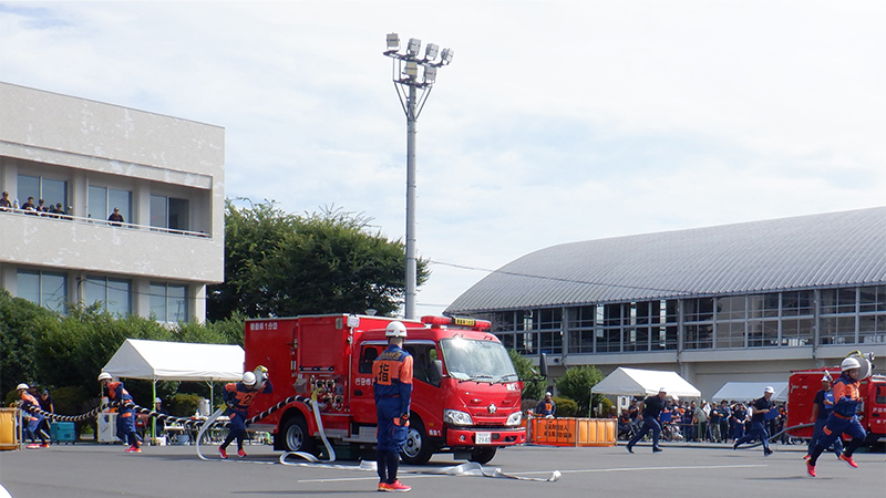 埼玉県消防操法大会の様子